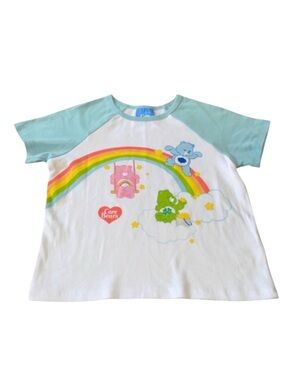 Girls Sz 8 Care Bears Raglan Tee